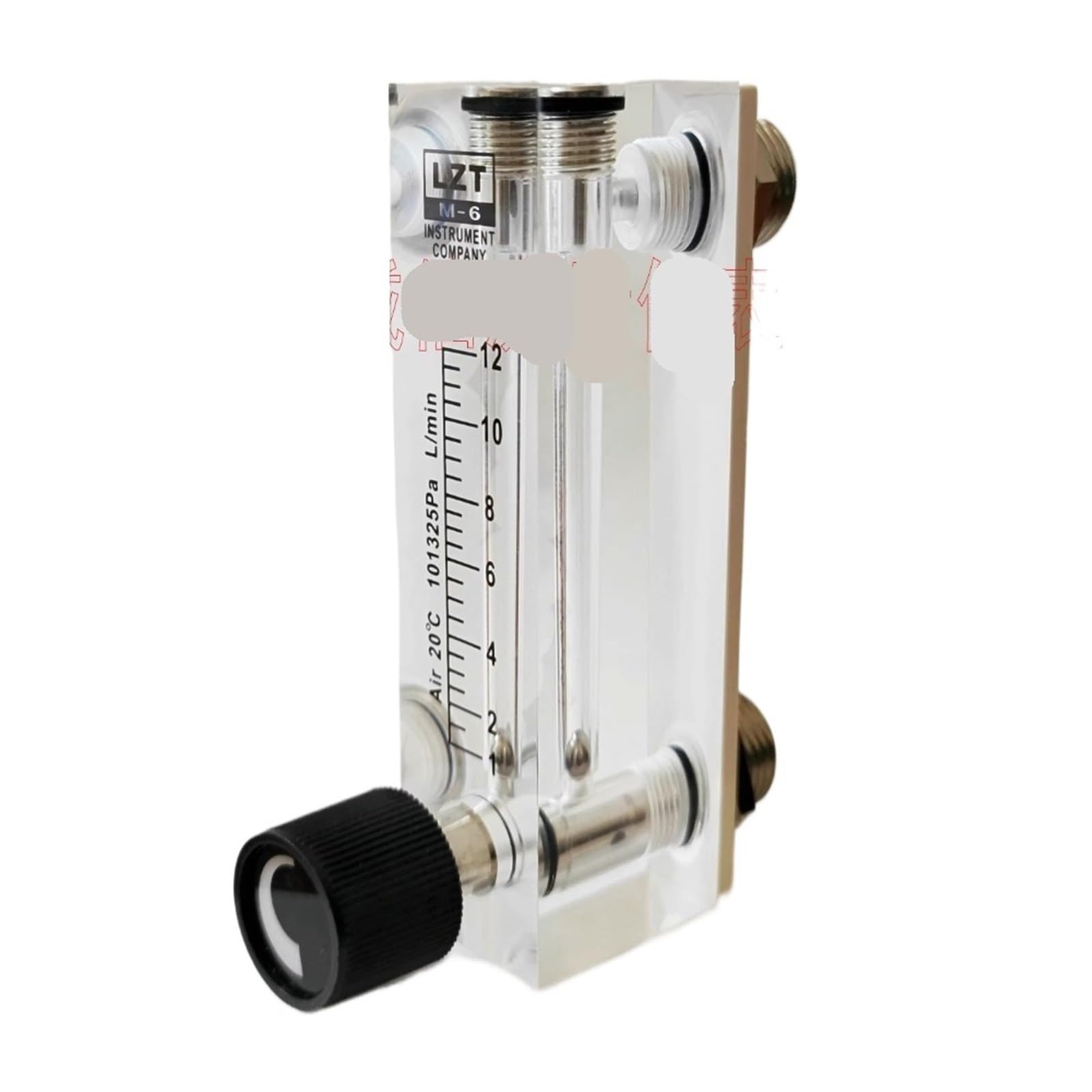 Flussometro Aria LZM-6T Con Valvola - Rotametro In Acrilico 0-150 LPM, Filettatura 1/4" BSPT - Foto 9