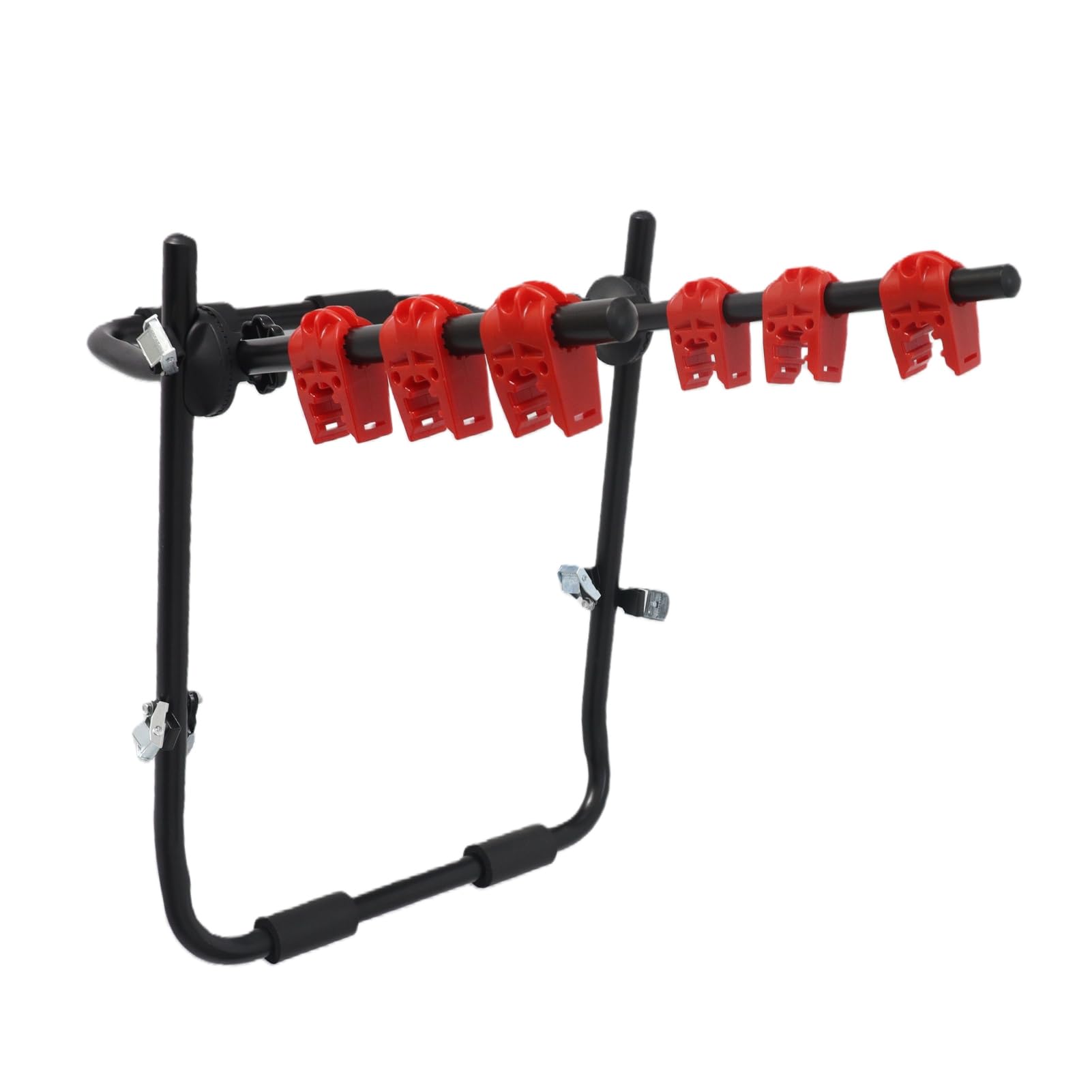 Portabicicletas para Automóvil Portabicicletas Trasero Soporte para Remolque de Bicicletas Soporte Fuerte Hierro de Carga Alta Instalación Rápida