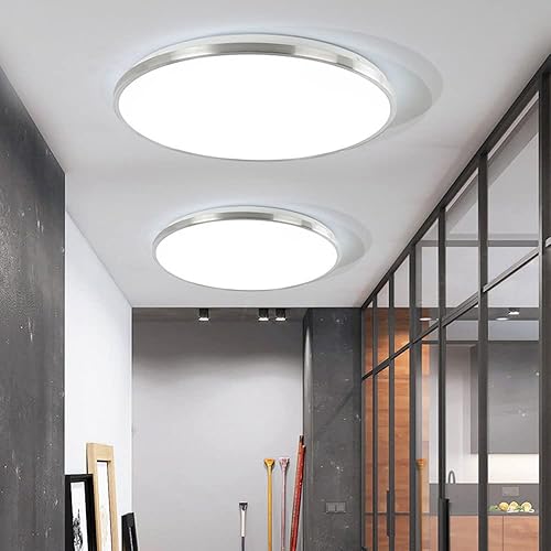 Miniatura 3 de HDGNKG Lámpara de techo LED japonesa de 197 pulgadas de montaje empotrado lámpara de techo redonda de metal creativa de ahorro de 6000 K accesorios