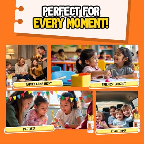 Image of Popcorn Stick Game for Kids, Teens, and Adults, Fun Questions & Conversation Starter Party Games, Fries with Friends (Growing Talks) 120 Double-Sided Ice Breaker Sticks Play for Age 10, 11,12,13