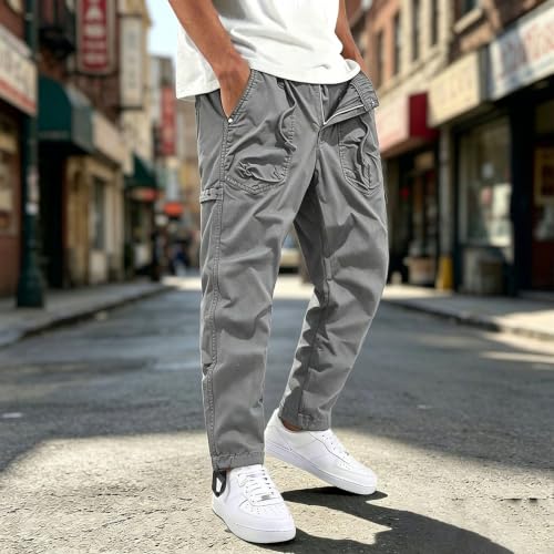 Pantalones cargo en tallas grandes modernos y transpirables 3