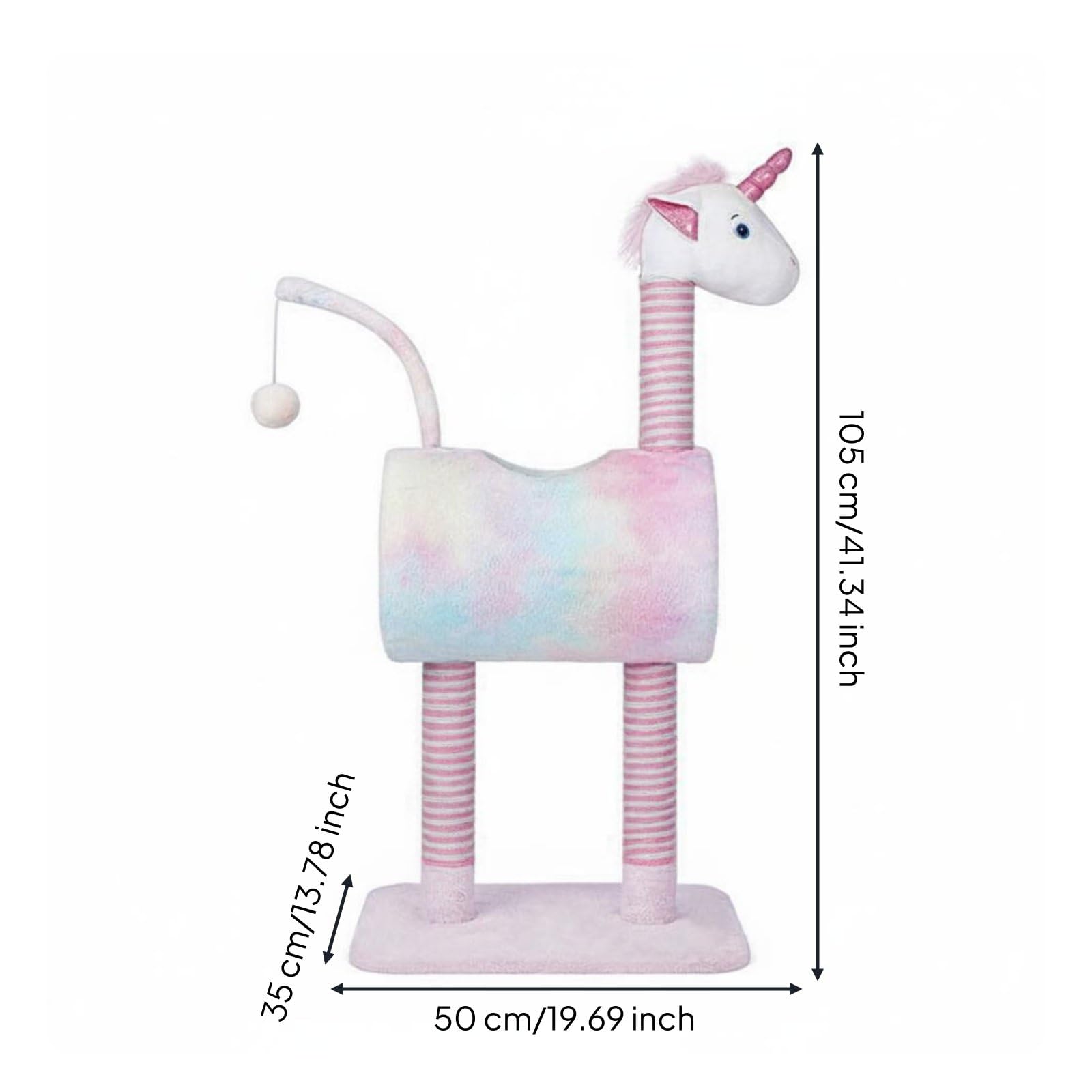 para Gatos Gimnasio Rascador Poste Cueva Acolchada con de Observación Suave y Sisal Favorece Juego Activo y Trepado Diseño Vertical para Ahorrar Suelo, Style to 1