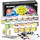 Shuttle Art Textilfarben Waschmaschinenfest 18x20ml Set | waschfest Stoffmalfarben inkl. Gold & Silber, 3 Pinsel & 12 Vorlagen| Für T-Shirt, Jeans & Stoffe | Zum Malen auf dunklen und hellen Stoffen