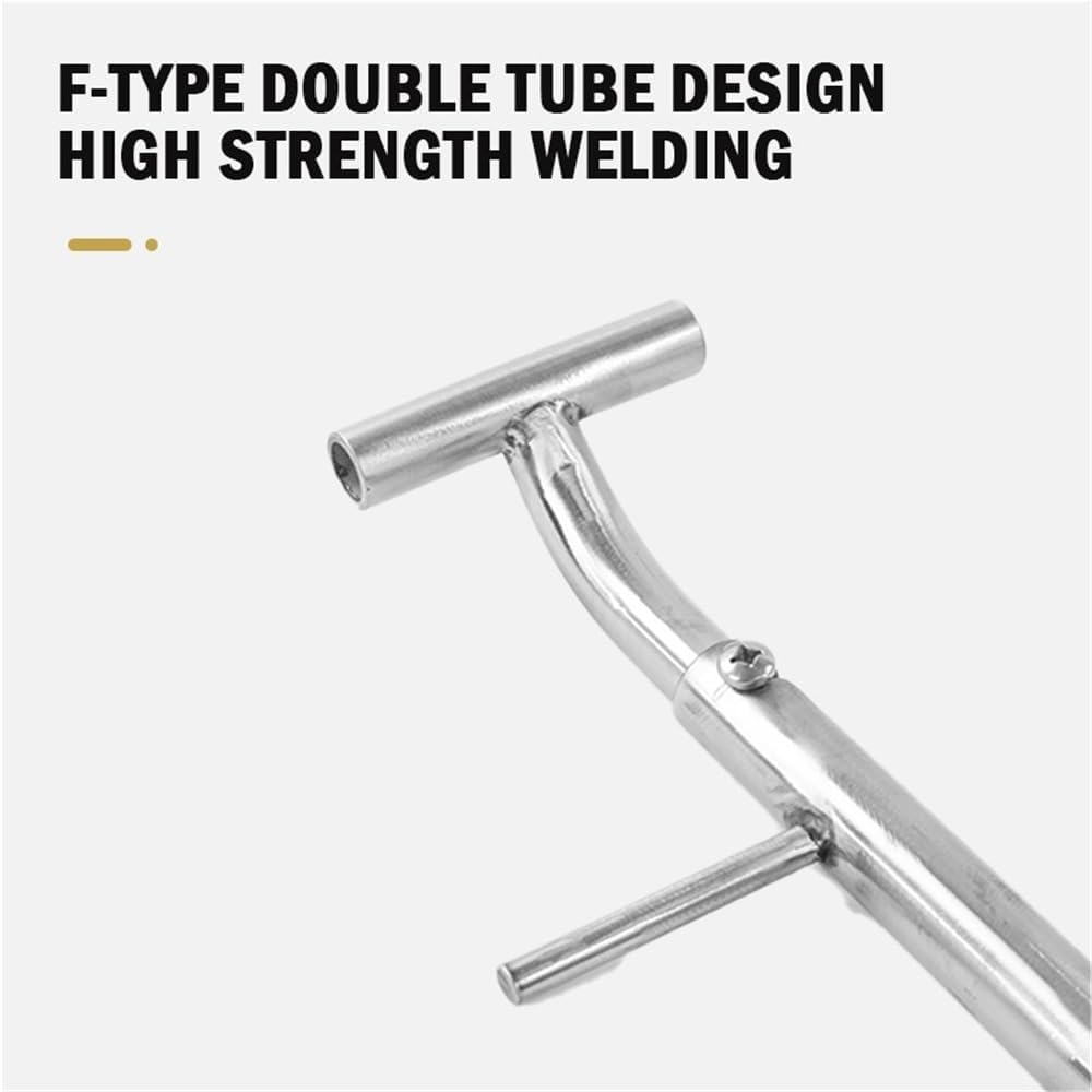 BIROS Soil Sampler Tool, Probe Pole Sample Tube for Thicker Liquid, Metal Gutter Oil Bucket Sampling Rod with Swivel Handle(118cm/46inch(with Scale))