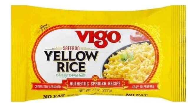 Miniatura 2 de Vigo - Mezclas de arroz auténticas, arroz amarillo, beand rojo y arroz, frijoles negros y arroz y arroz mexicano (paquete de 4) - con espátula de