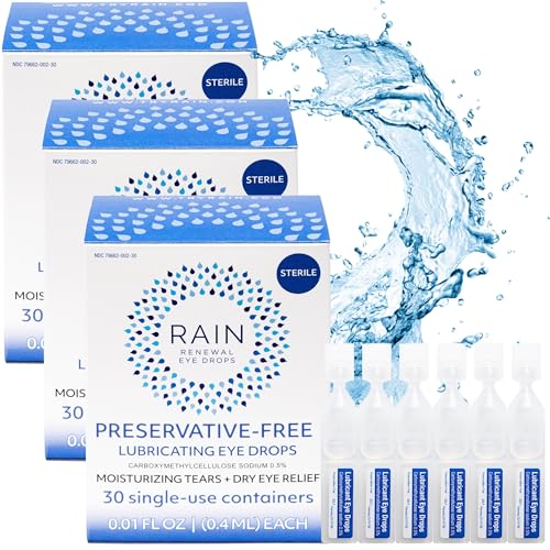 Rain - Preservative Free Eye Drops More Natural Eye Drops for Dry Eye Relief Proprietary Formula Relieves Dry Itchy Eyes Take Back Your Eye Comfort