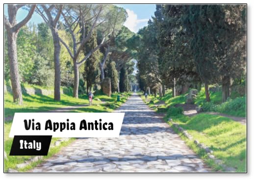 PhotomagnetVia Appia Antica Rome, Fridge Magnet