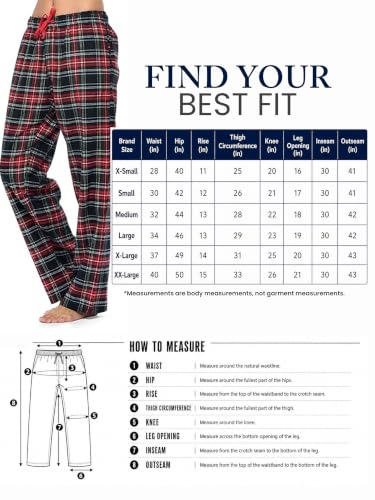 Image of Ashford & Brooks Women's Super Soft Flannel Plaid Pajama Sleep Pants