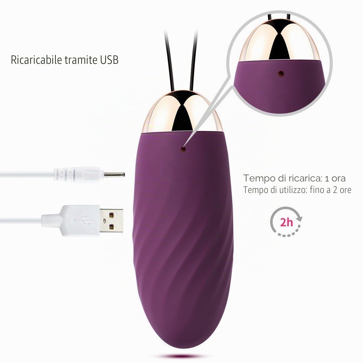 Vibratore Deluxe vibratore uovo con telecomando, set vibrante vibrante per donne clitoride punto G, vibratore anale dildo Sex Toys con 26 modalità, SVAKOM Sex Toy per la donna coppia, giocattolo