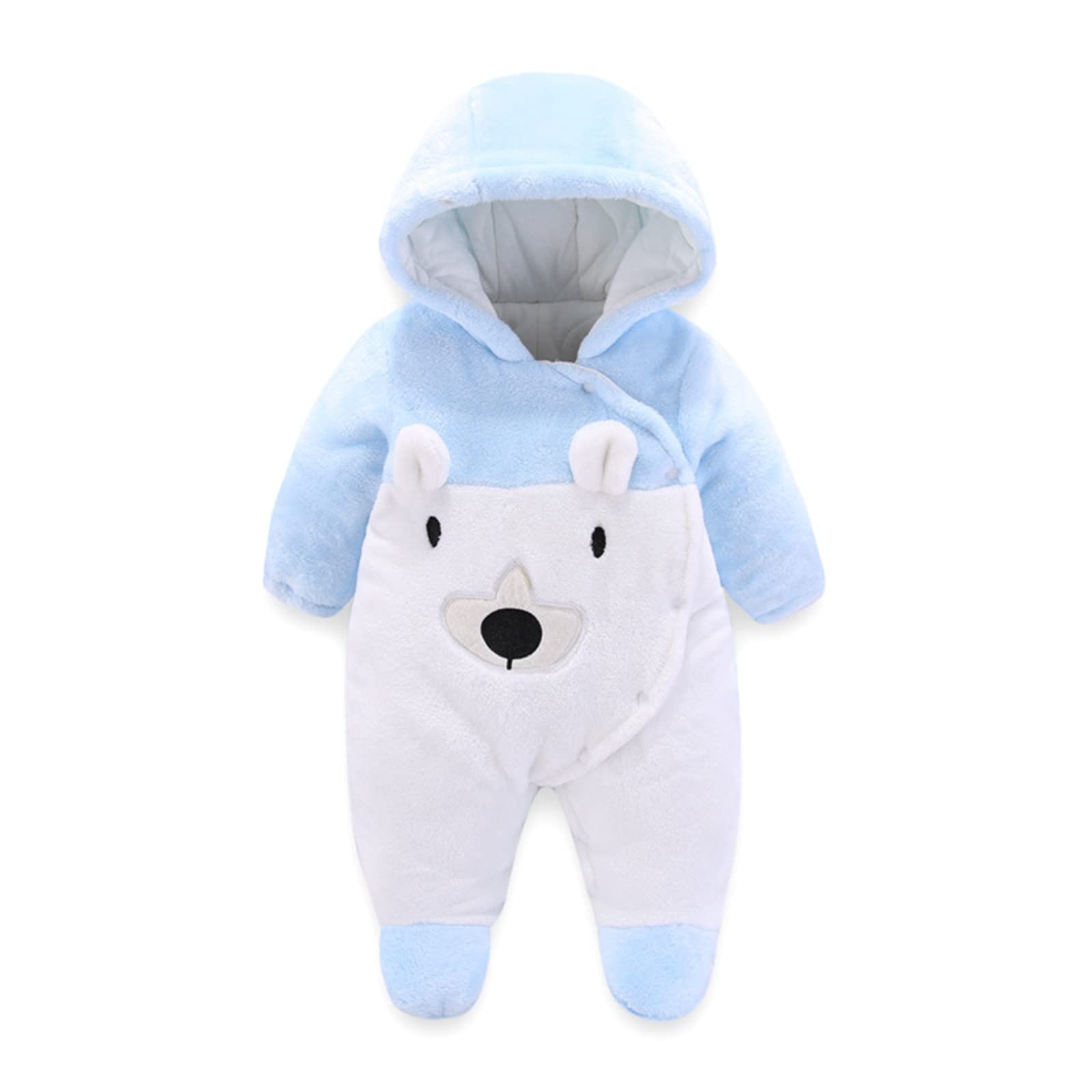 Neugeborenes Baby Jungen Jacke Bärenohren Kapuzen Oberbekleidung Reißverschluss Warmer Fleece Wintermantel Kindergartenrucksack Jungen Jack Wärmer Winter Schneeanzug Overall Für Jungen Und Mäd