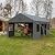 Benass 13x25 Carport Canopy, Heavy Duty Car Port, Portable Garage Carports with 4 Roll Up Doors, Grey