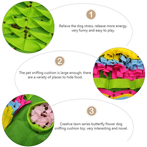 VILLCASE Esteira de Snuffle de Animais de Estimação para Cães Nosework Manta Jogo Interativo de Alim