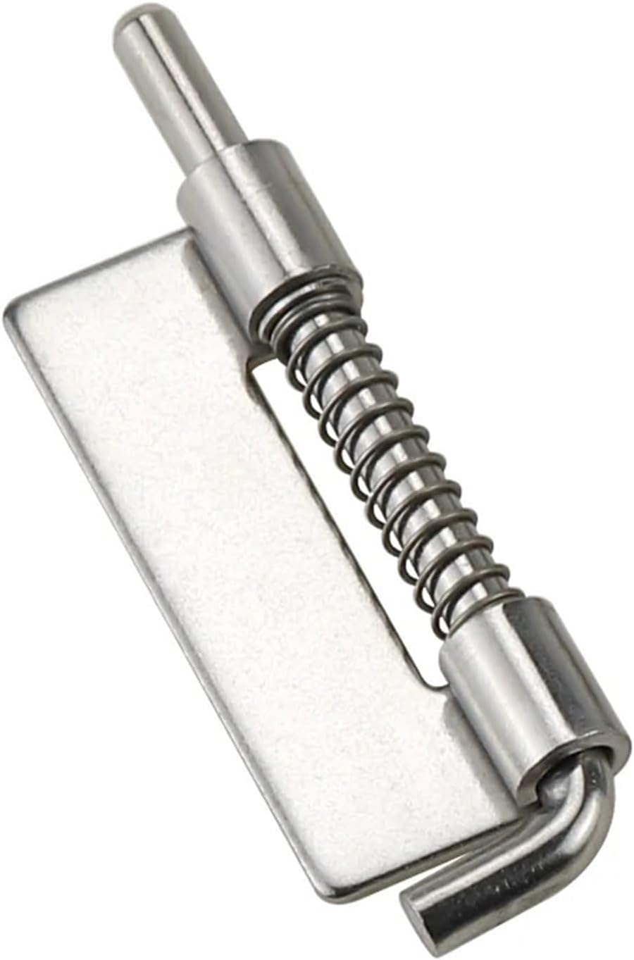 Stainless Steel Spring Bolt Hinges for Industrial Equipment and Sheet Metal Cabinets 1Pcs(No Holes-Left-1)