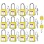Yellow-Keyed Different-12pack-2master key