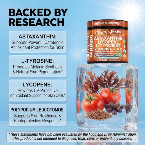 Clean Nutraceuticals Astaxanthin Tanning Supplement