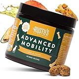 Rusty's Pet Essentials Premium Hip & Joint Dog Supplement (170 Chews) - Advanced Mobility - Formulated with Chondroitin - Calcium - Glucosamine - Turmeric & MSM for Joint Health - Made in The USA