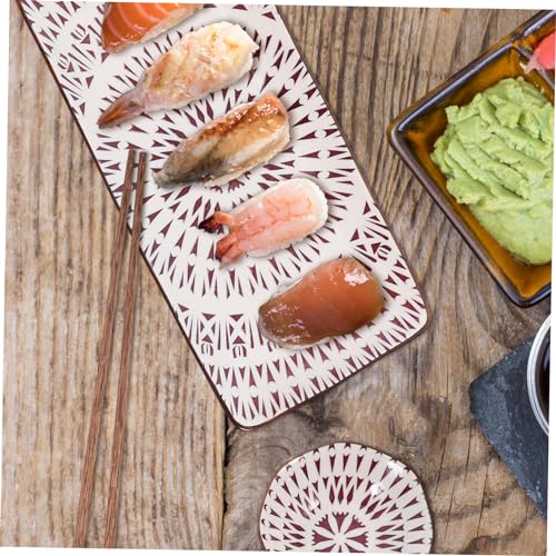 Set de 2 platos decorativos para sushi estilo japonés miniatura 3