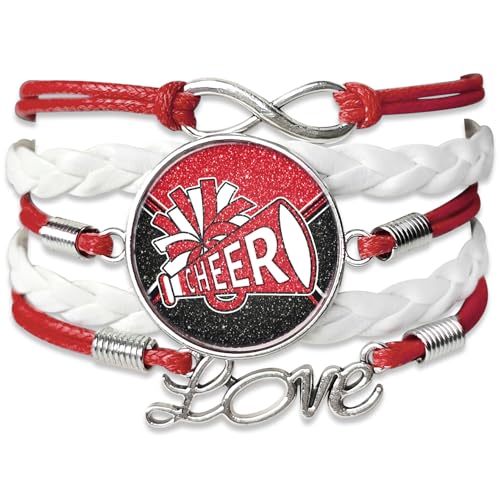 Image of Gymnastics Bracelets for Girls Gifts for Teen Girls,Teams Initial Charm Jewelry,Sport Ballerina Birthday Christmas Gifts