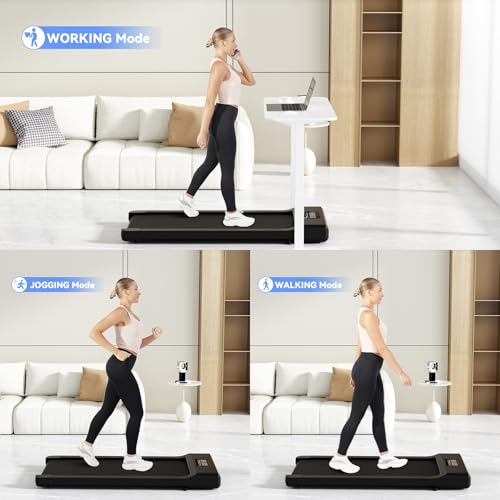 MJWW Walking Pad Treadmill with Seamless One-Piece Molding Design, Portable Under Desk Treadmill for Home & Office, Walking Machine APP & Remote Control with AI Training, Door-to-Door Delivery - Image 5