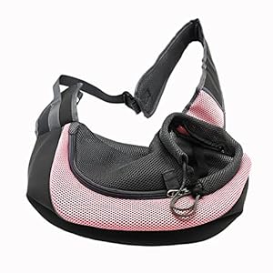 Pet-Dog-Sling-Carrier-Breathable-Mesh-Portable-Travel-Safe-Pet-Sling-Shoulder-Bag-Carrier-with-Adjustable-Non-Slip-Shoulder-Strap-for-Small-Dogs-Cats-Puppy-Large-Pink - Cucciolini Doodles   Pet-Dog-Sling-Carrier-Breathable-Mesh-Portable-Travel-Safe-Pet-Sling-Shoulder-Bag-Carrier-with-Adjustable-Non-Slip-Shoulder-Strap-for-Small-Dogs-Cats-Puppy-Large-Pink