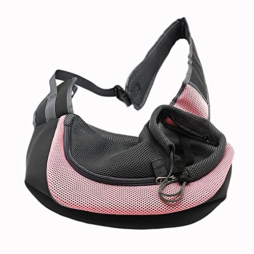 Pet-Dog-Sling-Carrier-Breathable-Mesh-Portable-Travel-Safe-Pet-Sling-Shoulder-Bag-Carrier-with-Adjustable-Non-Slip-Shoulder-Strap-for-Small-Dogs-Cats-Puppy-Large-Pink - Cucciolini Doodles   Pet-Dog-Sling-Carrier-Breathable-Mesh-Portable-Travel-Safe-Pet-Sling-Shoulder-Bag-Carrier-with-Adjustable-Non-Slip-Shoulder-Strap-for-Small-Dogs-Cats-Puppy-Large-Pink