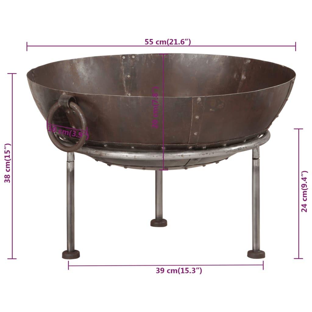 Articolo: braciere 55 x 55 x 38 cm, ferro, caminetti