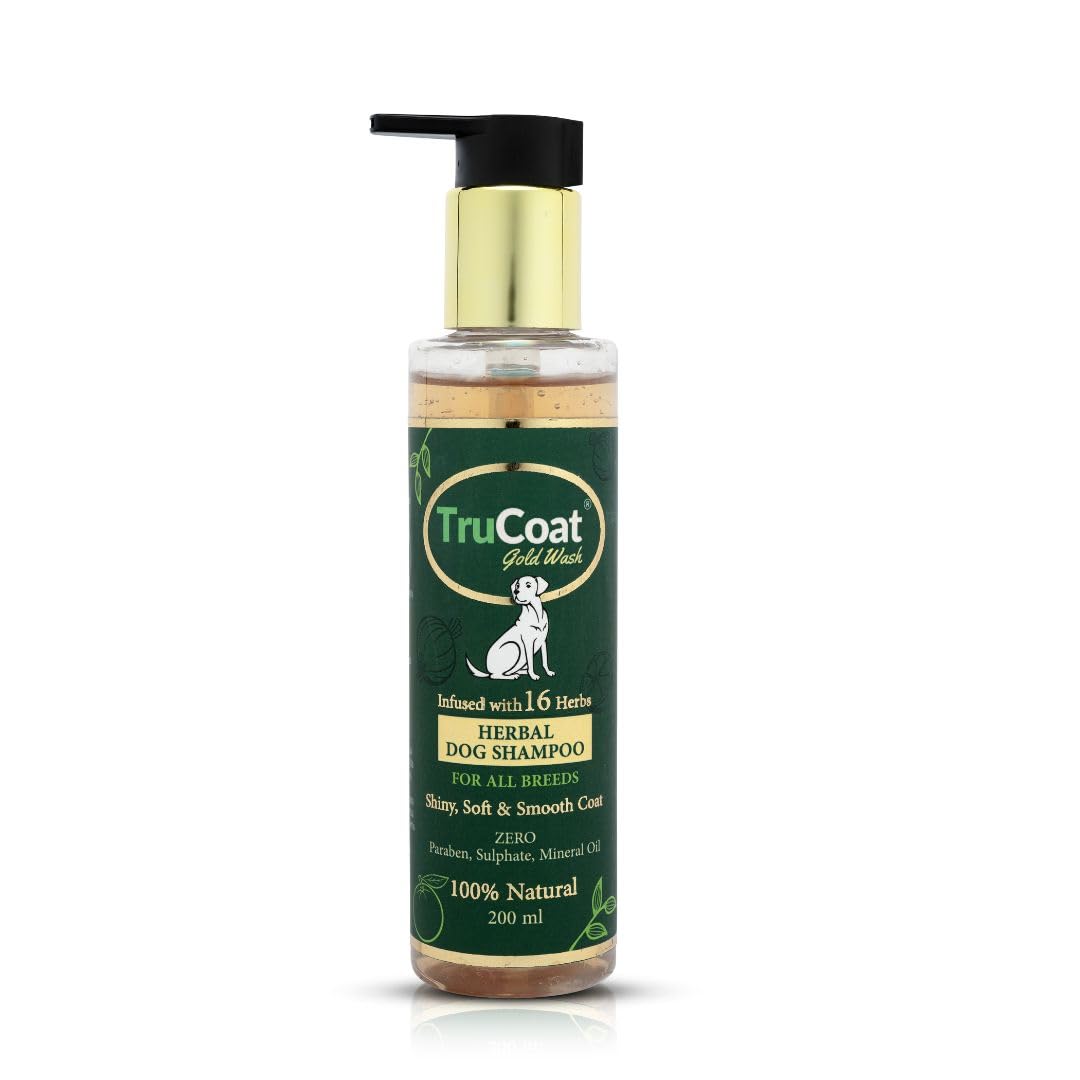 Trucoat Herbal Dog Shampoo for Hairfall Control | Removes Dryness and Itching | Natural Dog Shampoo with 16 Herbs, No Paraben, Sulphates or Chemicals (B0D9LLT8QN) Amazon Price History, Amazon Price Tracker