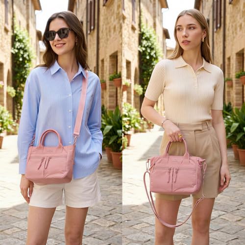 Image of Lee Small Crossbody Bag for Women Nylon Tote Bag with Multiple Pockets