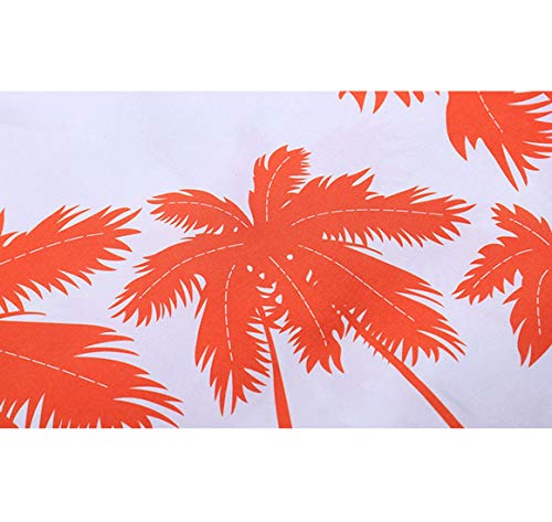 Uomo Casual Top Manica Corta T Fiori di Estate