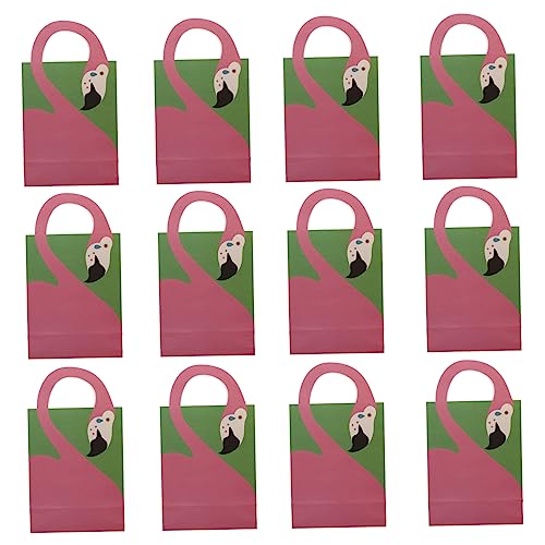 GOOHOCHY 12Piezas Bolsas de Elegante Flamenco de Unidades Fiestas Infantiles Showers Temáticos Hawaii