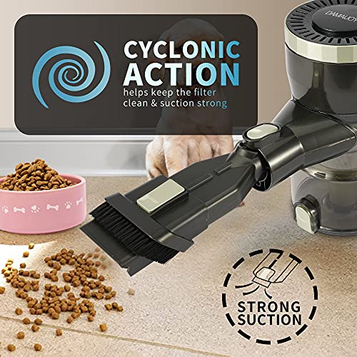 Damaijoy Upgrade Us Patented Cordless Dog Vacuum Cleaner With Pet Grooming Shedding Brush Comb, Pet Hair Remover Cat Fur Removal Tools Best 4 In 1 Multipurpose Handheld For Couch Furniture Carpet Car #TOP7