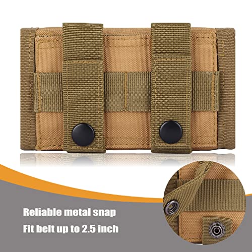 10 Round Shotgun Shotshell Reload Belt Holder Carrier Tactical Molle Ammo Pouch For 12 Gauge/20G (Khaki) #TOP4