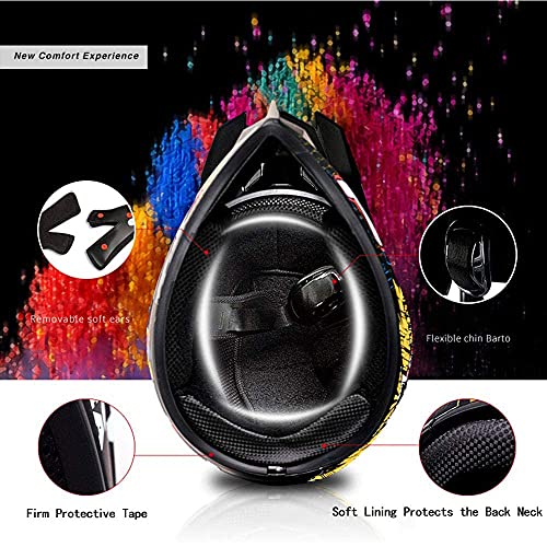 Youth Off-Road Motorcycle Helmets,Children's Helmets For Off-Road Motorcross ​And Mountain Bikes,Comfortable And Light Weight, Dot Quality Certification,Red,S #TOP4