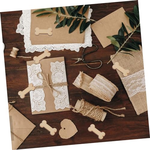 NUOBESTY 50 Stück Unfertige Hundeknochen Aus Holz Ideal Zum Bemalen Und Dekorieren Für DIY Projekte Basteln Und Holzhandwerk Perfekt Für Kreative Und Deko Ideen