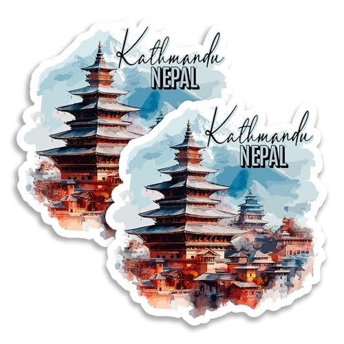Kathmandu Nepal Imán 4 Pulgadas Pack 2 miniatura 1