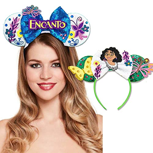 Babath 2 Stück Encanto Pepa Kleid Cosplay Kostüm Haarreif Kinder,Encanto Haarreifen für Schule Geburtstagsgeschenk Party Karneval (Weiß) Cover