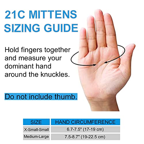 21C Extra-Thick 2Mm Neoprene Mittens For Cold Weather - Waterproof Thermal Mitts - Men Women Winter Gloves - 1 Pair (Medium-Large) #TOP5