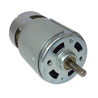 Satguru DC Motor Bemonoc Small 24V High Torque 10000Rpm Electric, Brushed High Speed for DIY Driver Parts, Metal