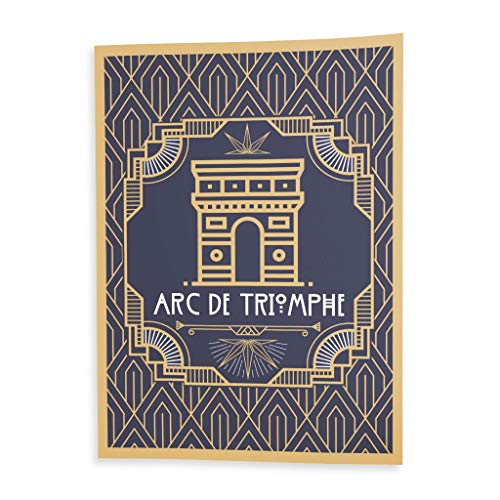 Fabulous Affiche Poster Arc de Triomphe Paris France Monument Art Déco Luxe