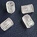 XIOFYA 50pcs / 100pcs M3 M4 M5 M6 M8 Transparente Transparente plástico plástico Conjunto Tornillo de Tornillo de Tornillo de Ajuste ranurado (Color : 50pcs, tamaño : M6 x 10mm)