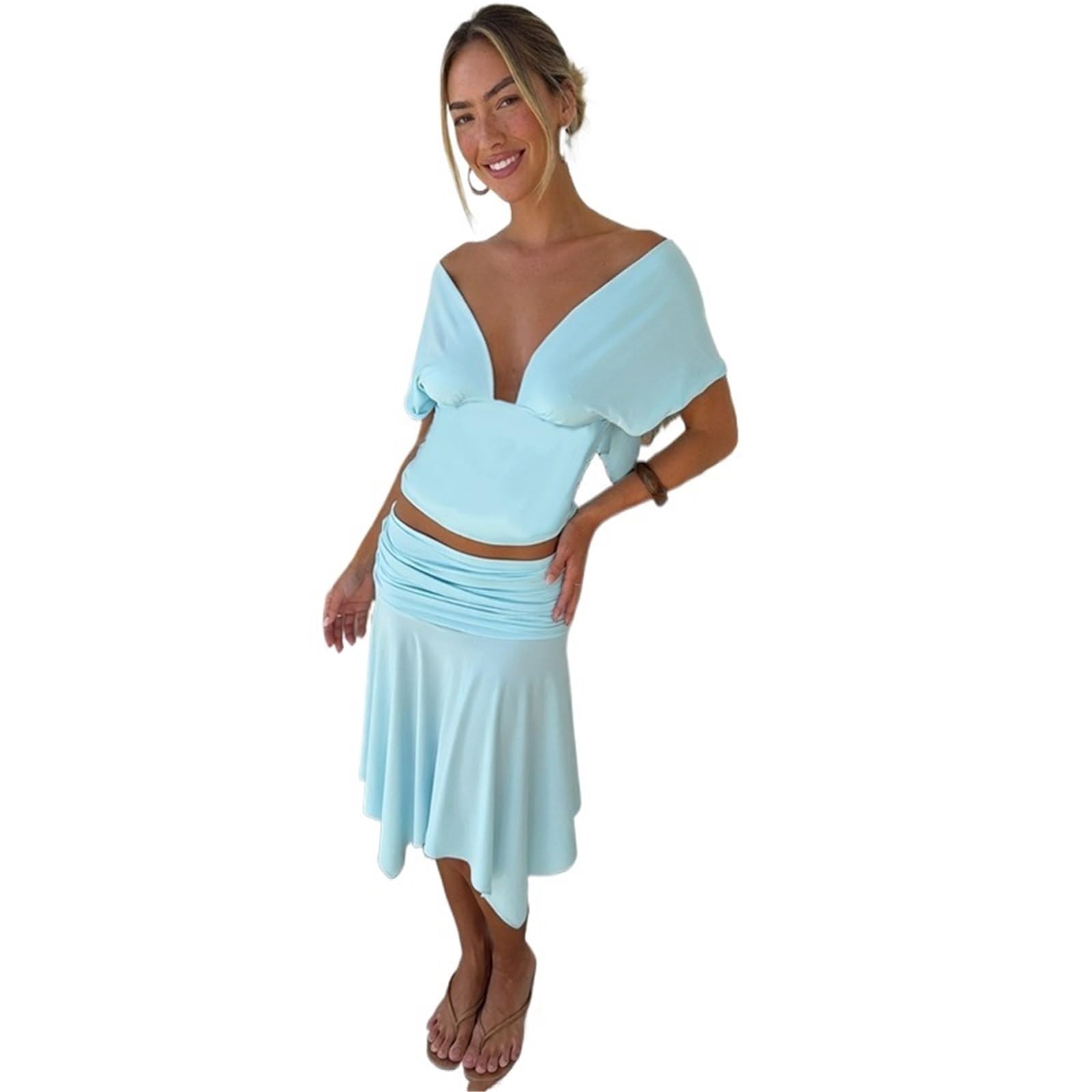 Top Halter Mujer Sin Espalda Top Moda Halter Chaleco Mujer Mangas Cuello En V Tanques Y2K Slim Club Fiesta Verano