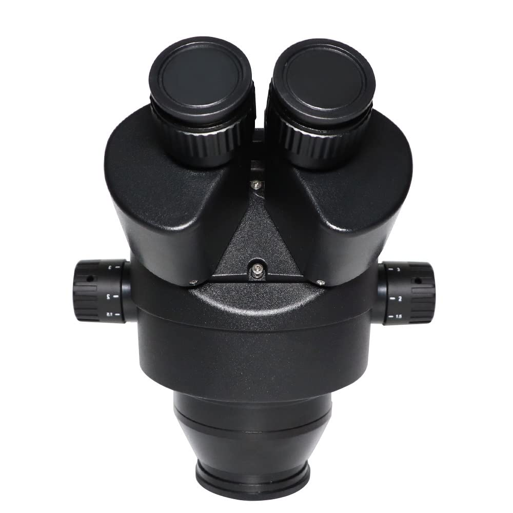 Microscope Trinocular Stereo Microscope with Simul-Focal Continuous Zoom 3.5X-90X Magnification + Camera Double Arm Stand 0.5X 2.0X Lens(Add VGA 0.5X C Mount)