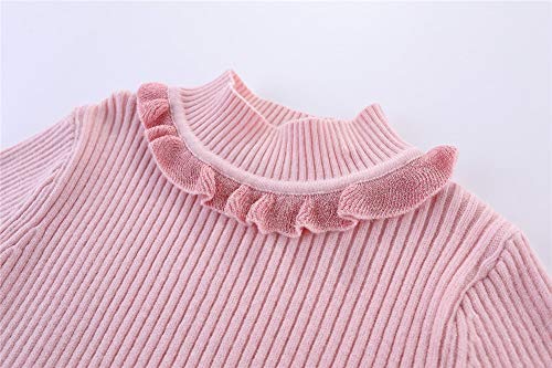 Mud Kingdom Girls Mock Neck T-Shirt Cute Ruffled Undershirt3