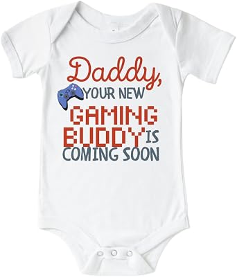 Gaming Buddy Coming Soon, Funny Gamer Pregnancy Announcement for Dad. Baby Announcement Gift For Husband. Surprise Baby Reveal Ideas To Husband, New Daddy To Be.