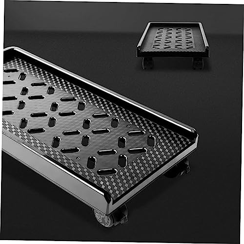 Soporte móvil para CPU TEHAUX con ruedas freno y disipación de calor, para torres de computadora miniatura 4