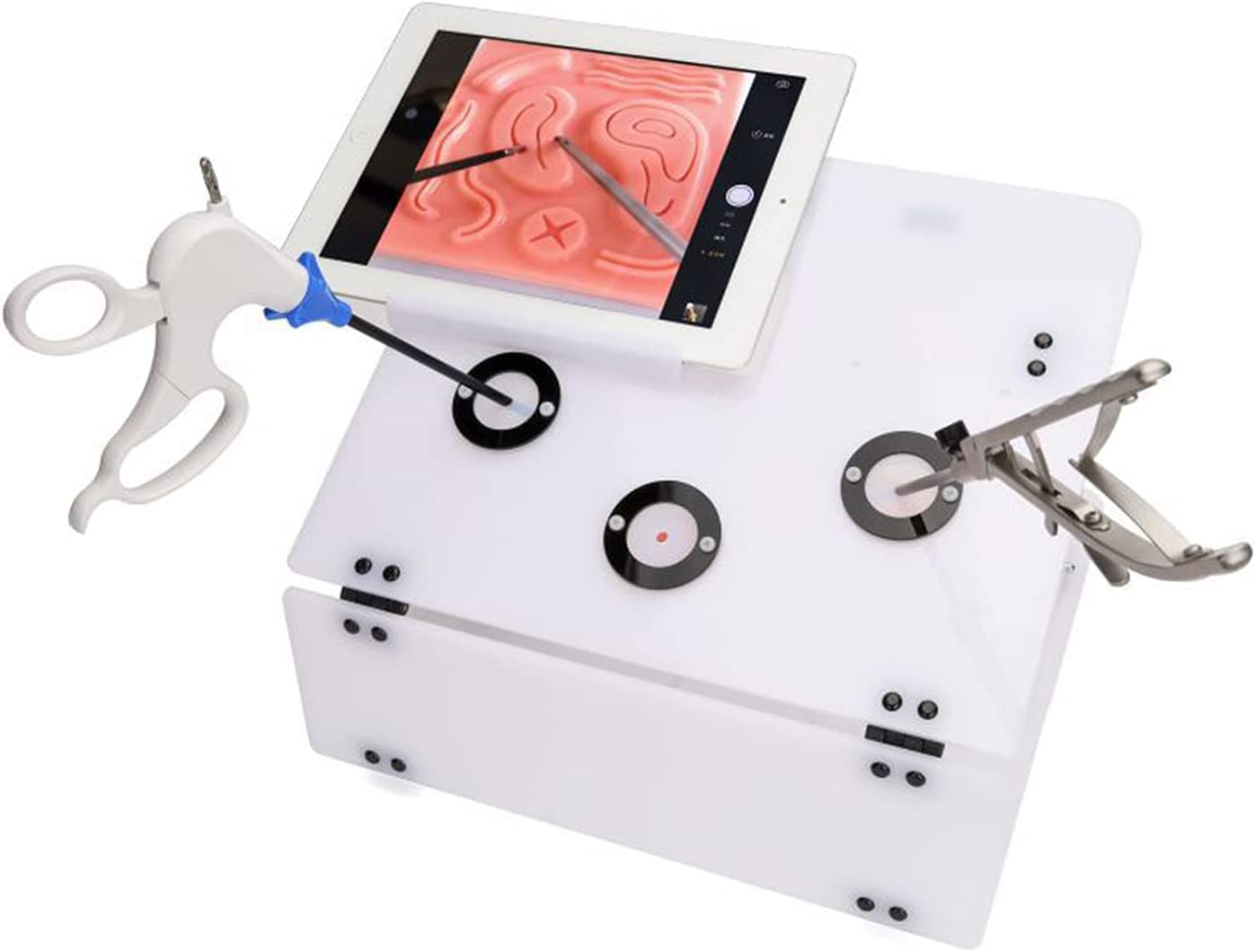 Dispositivo De Entrenamiento De Simulación De Cirugía Laparoscópica Caja De Entrenamiento De Simulación Kit De Simulador De Cirugía para Entrenamiento con Almohadilla De Sutura