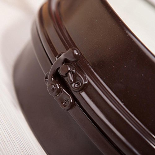 Promnote Station Style Garden Clock,Outdoor Indoor Clock Double Sided