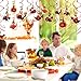 HOWAF 18pcs Thanksgiving Turkey Hanging Swirls, Turkey Day Ceiling Swirls for Thanksgiving Party Decorations, Turkeys Swirl Streamer for Friendsgiving Party Give Thanks Themed Party Supplies
