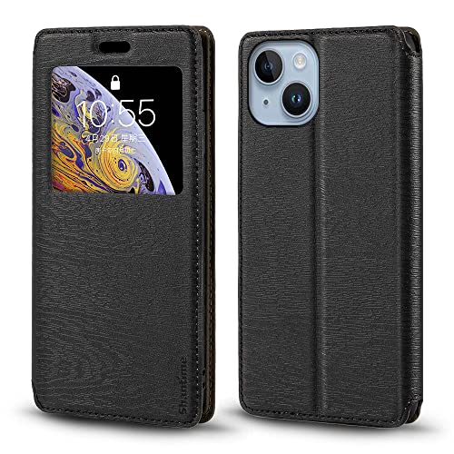 B}OlbgtPUU[t蒠^P[XΉiPhone 14Ƃ̌݊ AX}[g\EBhESʕیJo[ (ubN)