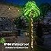 Lighted Palm Trees, 7FT 187 LED Artificial Palm Tree with 5 Coconuts, Light Up Tropical Palm Trees for Indoor, Outdoor, Garden, Patio, Christmas Party, Pool, Beach Decor